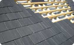 Slate roofing installation